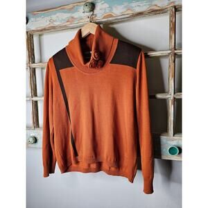 Merino Wool Vintage Escola Cowl Neck Pullover Ladies Size Small